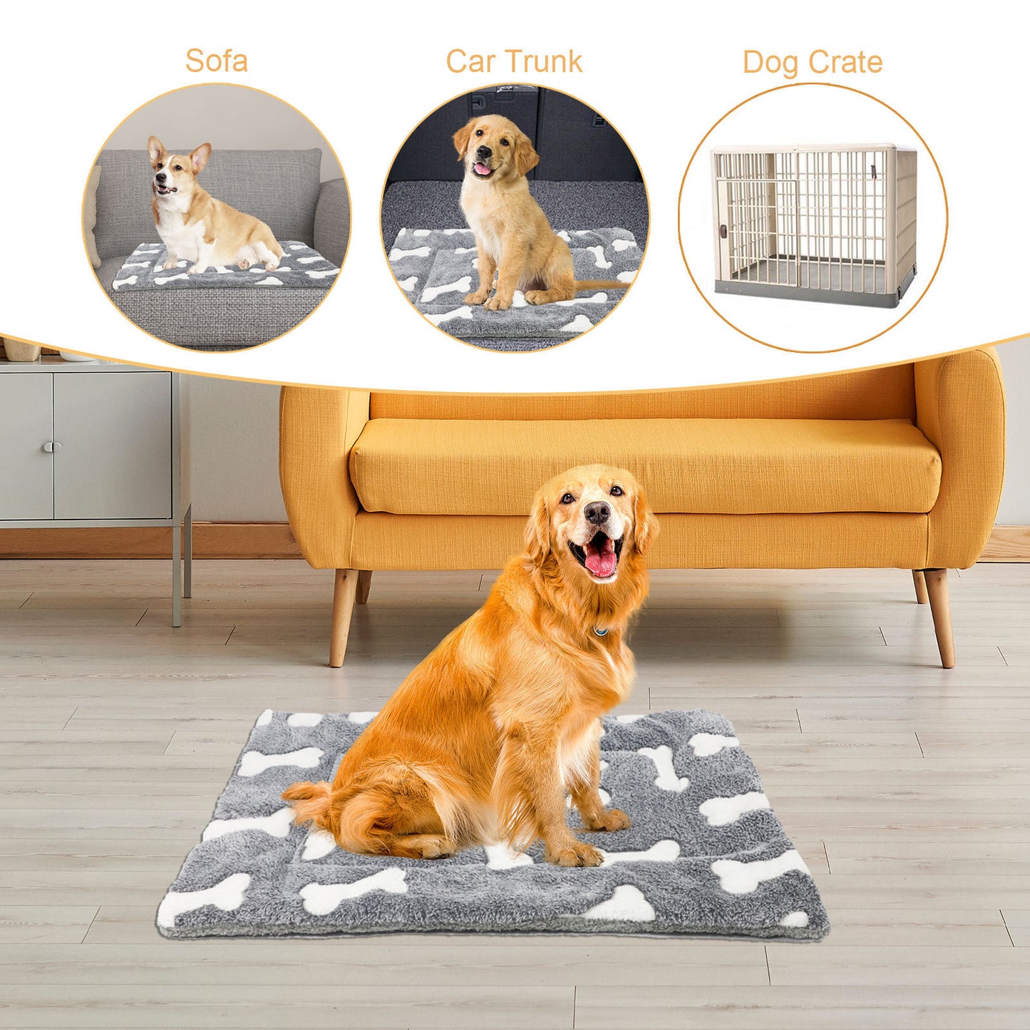 Multifunctioneel Huisdierenbed – Zelfverwarmend en Reversibel voor Kat of Hond