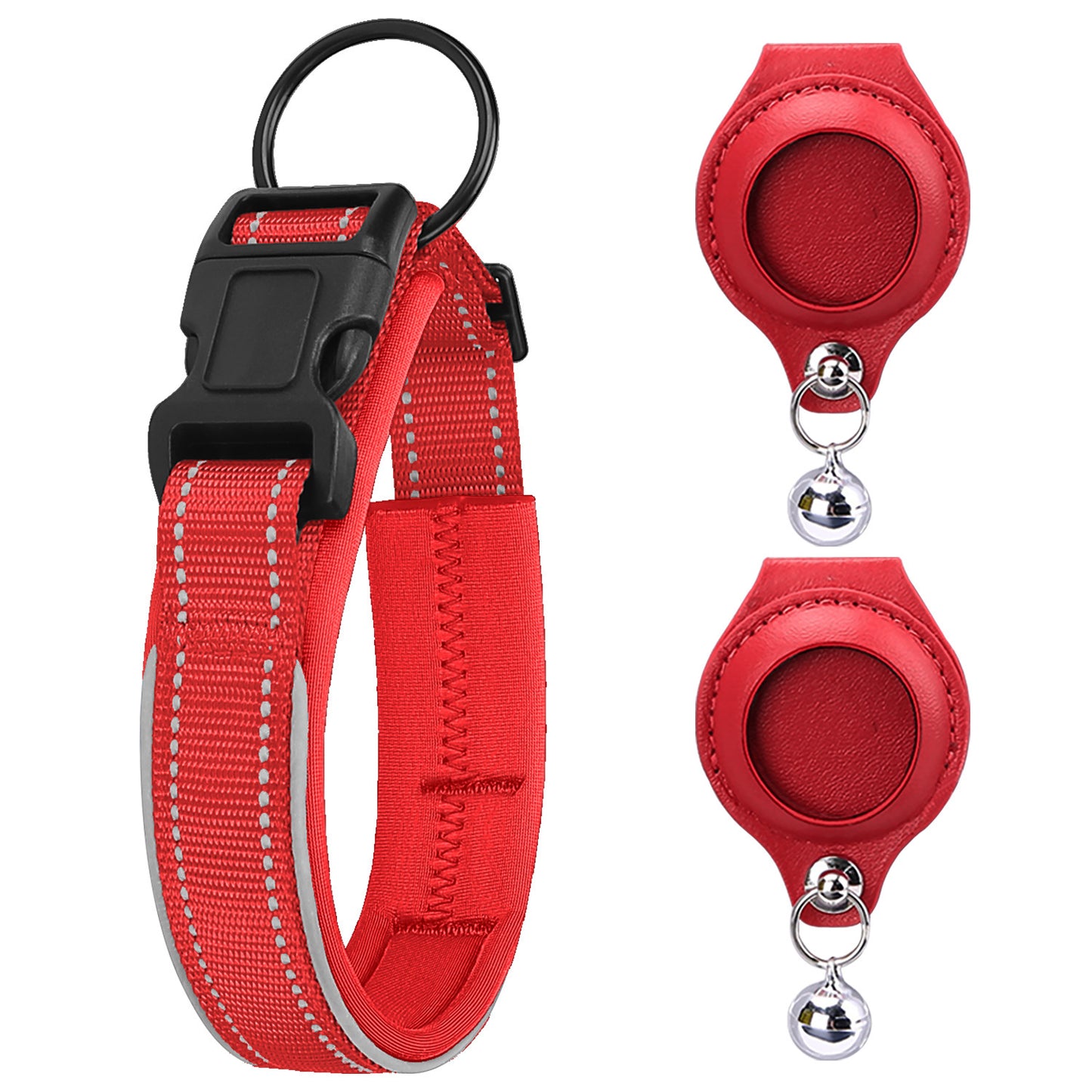 AirTag Tracker Houder – Veilige Leren Case voor je Hond of Kat