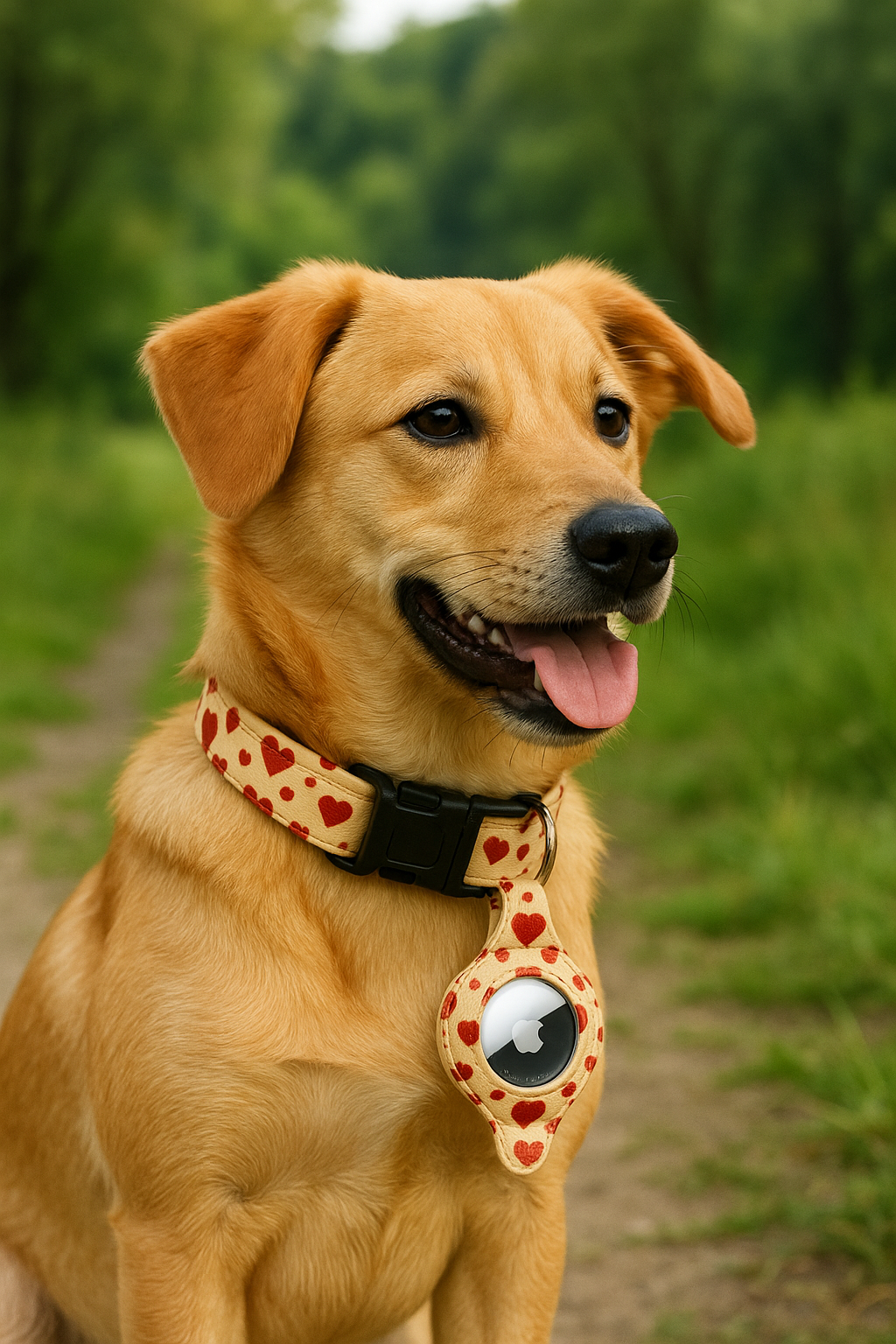 AirTag Tracker Houder – Veilige Leren Case voor je Hond of Kat