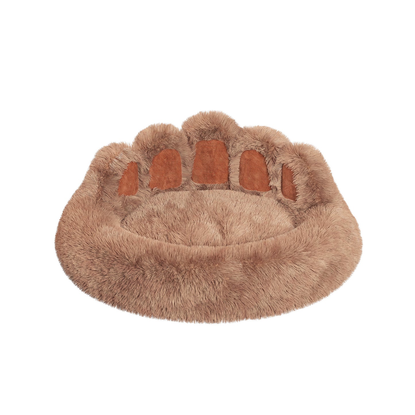 🐾 Zacht & Knus Dierenbed in Beerpoot-Vorm – Voor Kleine en Middelgrote Honden & Katten