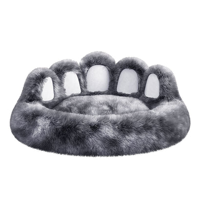 🐾 Zacht & Knus Dierenbed in Beerpoot-Vorm – Voor Kleine en Middelgrote Honden & Katten