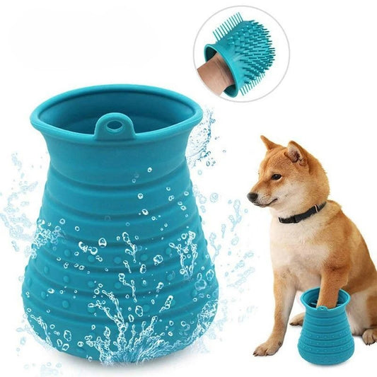 Shiba Inu Pootreiniger – Zachte Siliconen Reinigingsbeker voor Schone Pootjes
