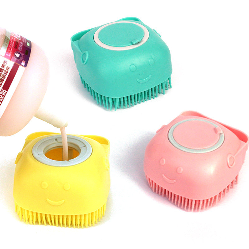 Siliconen Hond & Kat Massagehandschoen – Badborstel met Shampooreservoir voor Verzorging en Reiniging